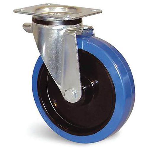 ROULETTE PIVOTANTE ROUE CAOUTCHOUC Ø 250MM - 400 KG - GUITEL