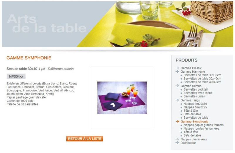 Set de table 1 plis 48gr 30x40 chocolat-colis de 1000_0