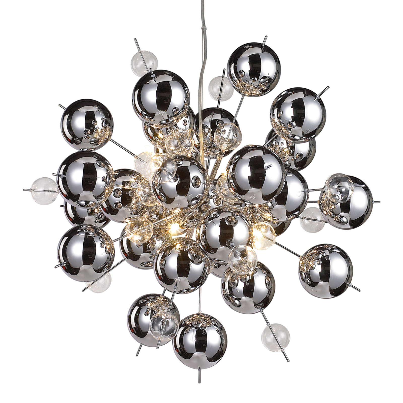 NÄVE SUSPENSION WAKUSEI EN VERRE 65 CM CHROMÉ