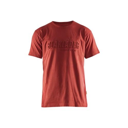 T-SHIRT DE TRAVAIL ROUGE BRIQUE IMPRIMÉ 3D - XXL BLAKLADER
