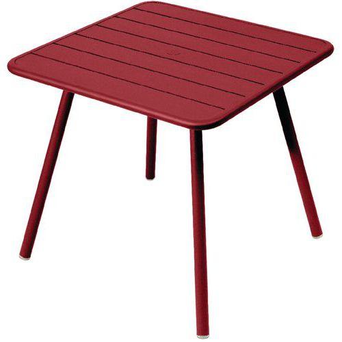 TABLE 4 PIEDS 80X80 LUXEMBOURG COQUELICOT