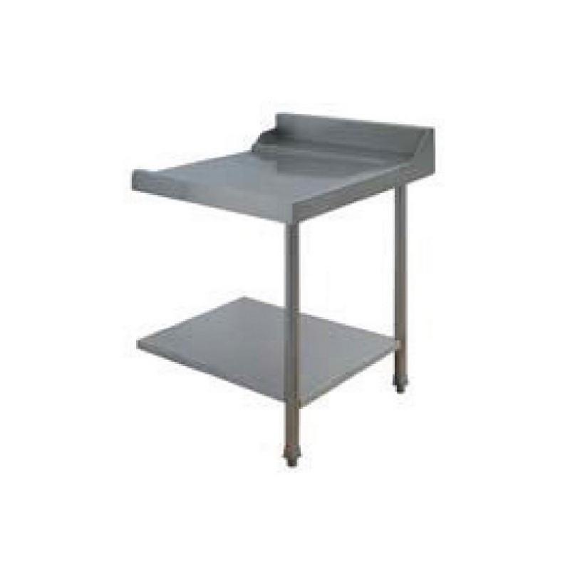 Table en inox pour machines à paniers 500 x 500 ou 600 x 500 - entrée/sortie - 80200_0