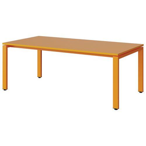 TABLE MALIBU 160X80 T3 SOUDÉ STR ABS ORANGE U340/ORANGE 1028