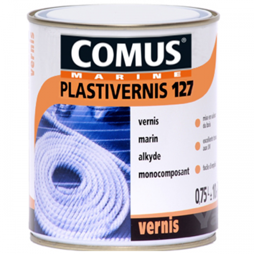 VERNIS BRILLANT INCOLORE - HAUTE RÉSISTANCE - 2,5 L - PLASTIVERNIS 127 COMUS