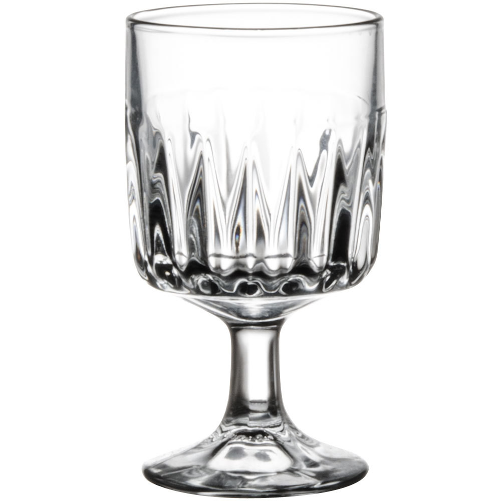 VERRE À VIN À PIED À FACETTE 31CL - LOT DE 6 - LIBBEY - WINCHESTER