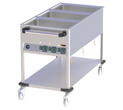 Bmac3 - chariot bain marie - sofinor - puissance 2.1 kw_0