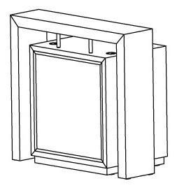 Caisse Cubic Styl 1200 - meuble de caisse classique avec tiroir à clef et niches de rangement - Made in France_0