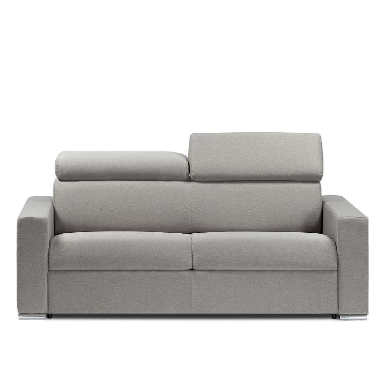 CANAPÉ CONVERTIBLE EXPRESS SIDNEY SOMMIER LATTES 160CM MATELAS 16CM TISSU GRIS CLAIR_0