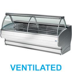 Comptoir vitrine réfrigéré à vitre bombée ventilé avec réserve to20/a1-vv_0