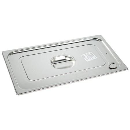 Couvercle inox AISI 304 Etanche avec poignée GN 1/1 - Gastroland - 3701666003011_0
