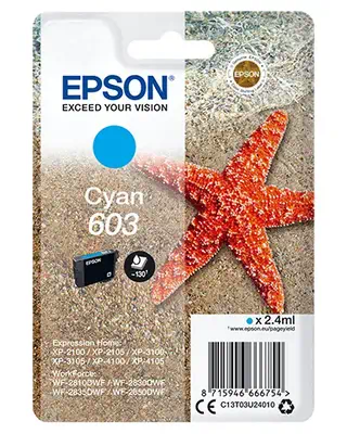 Epson Singlepack Cyan 603 Ink_0