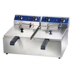 Friteuse Electrique Professionnelle 2 Paniers 10L - Materiel Horeca - GDEF102 - Matériel Horeca - GDEF102_0