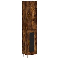 Helloshop26 - Buffet bahut commode armoire meuble de rangement organisateur cuisine salle de séjour salon haut 34,5 x 34 x 180 cm 02_0033249 - 300021_0