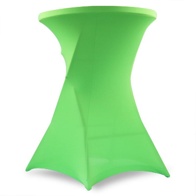 Housse verte élastique pour mange-debout - 110 cm de hauteur x 80 cm de diamètre - Lavable en machine_0