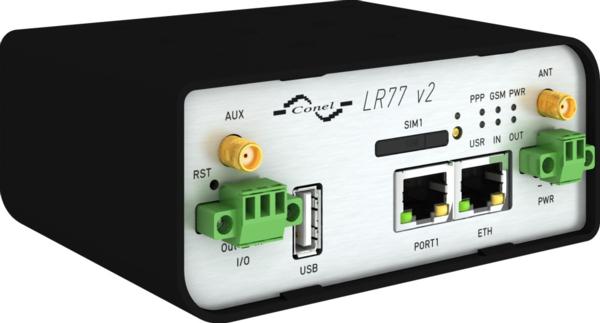 LR77 - passerelle industrielle 4G (LTE) / Wifi avec port Ethernet, IO et alimentation large bande_0