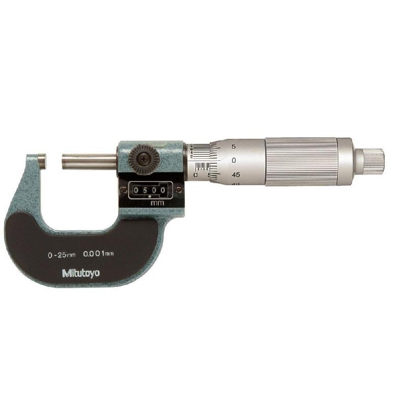 Micromètre d'extérieur à compteur Mitutoyo® - capacité 0-25 mm - référence 193-101_0