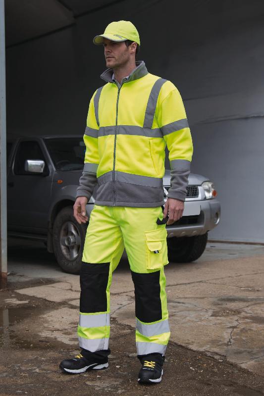 Pantalon cargo de sécurité - Réf: R327X - bandes réfléchissantes - taille élastiquée_0