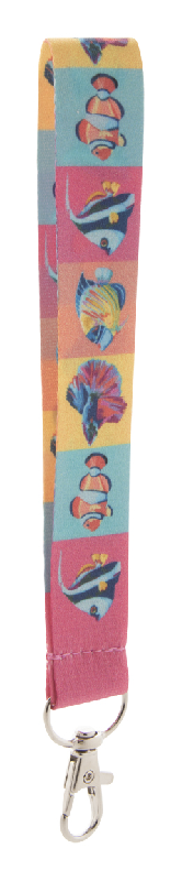 Porte-clés publicitaires RPET - avec mousqueton en métal - impression sublimation double face_0