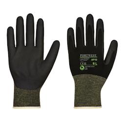 Portwest - Gants en tissu de Bambou et mousse de Nitrile (Pack de 12) Noir Taille 9 - noir 5036146015320_0