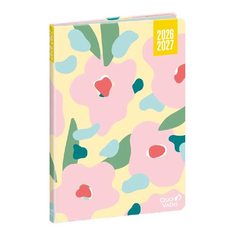 Quo Vadis - Agenda année scolaire - 2026-2027 - Hebdocolor 21 - Semainier Horizontal - Français - Canopy - Multicolore - août à juillet - 15x21 cm_0