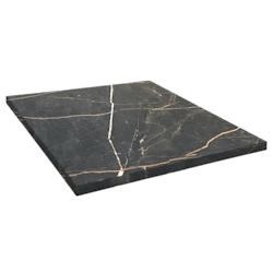 Restootab - Plateau 70x70 decor marbre samas - noir Bois manufacturé PL-7070M-MB.SAMA_0