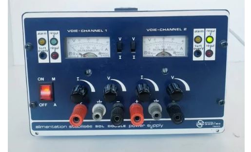 SDL Double - Alimentation stabilisée électrique - Sodilec - 2x 40V 1,2A_0