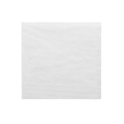 Serviettes ecolabel blanche 2 plis 30x30 cm  - Vendu par 2400 - 3760365403669_0