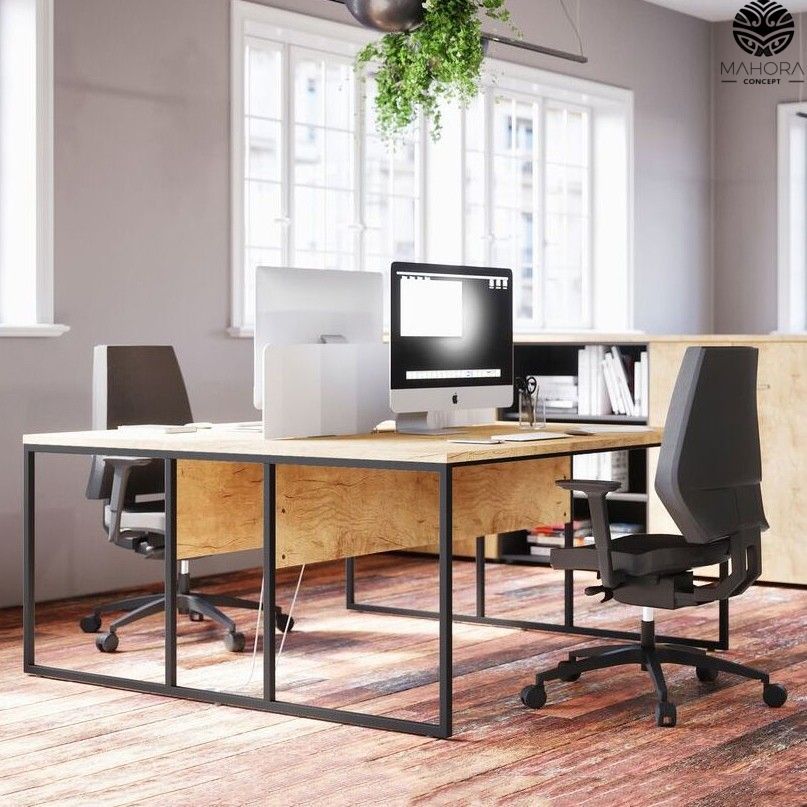 Stricto Sensu - Bureau open space Mahora - Plateau mélaminé, design minimaliste et contemporain_0