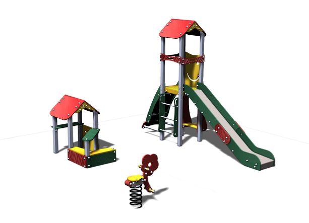 Structure de jeux combinée - NEO11201I - MANEO01 - FLEUR1PE 