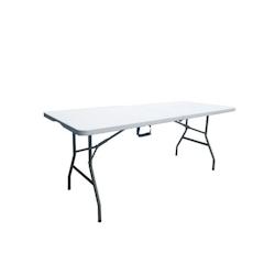 Table Pliante - 180 Cm - 8 Personnes - Plastique - blanc 3612407824454_0
