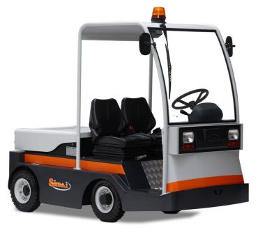 Tracteur logistique Simai 8 tonnes TE80IXB - direction assistée et batterie échangeable_0