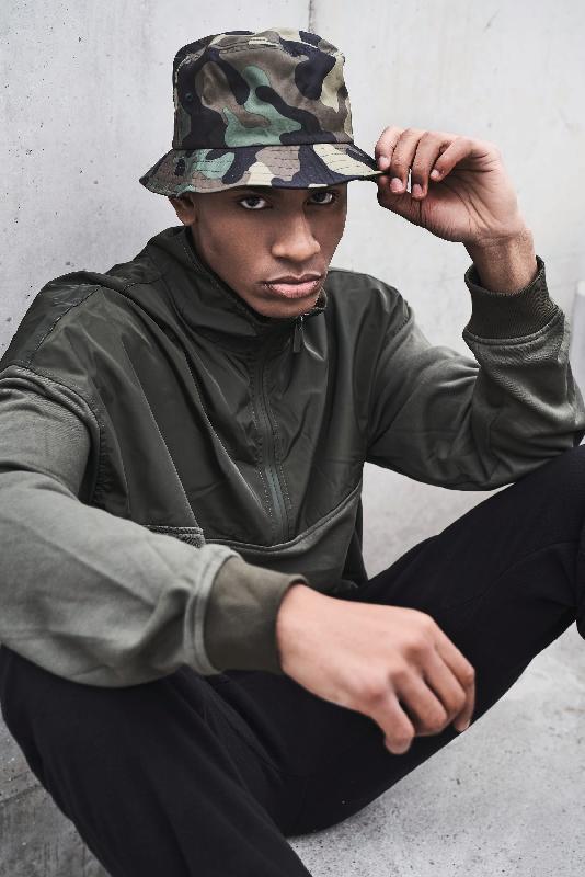 Bob Camo - Réf: FL5003CB - 100% polyester, camouflage vert, surpiqûres décoratives_0