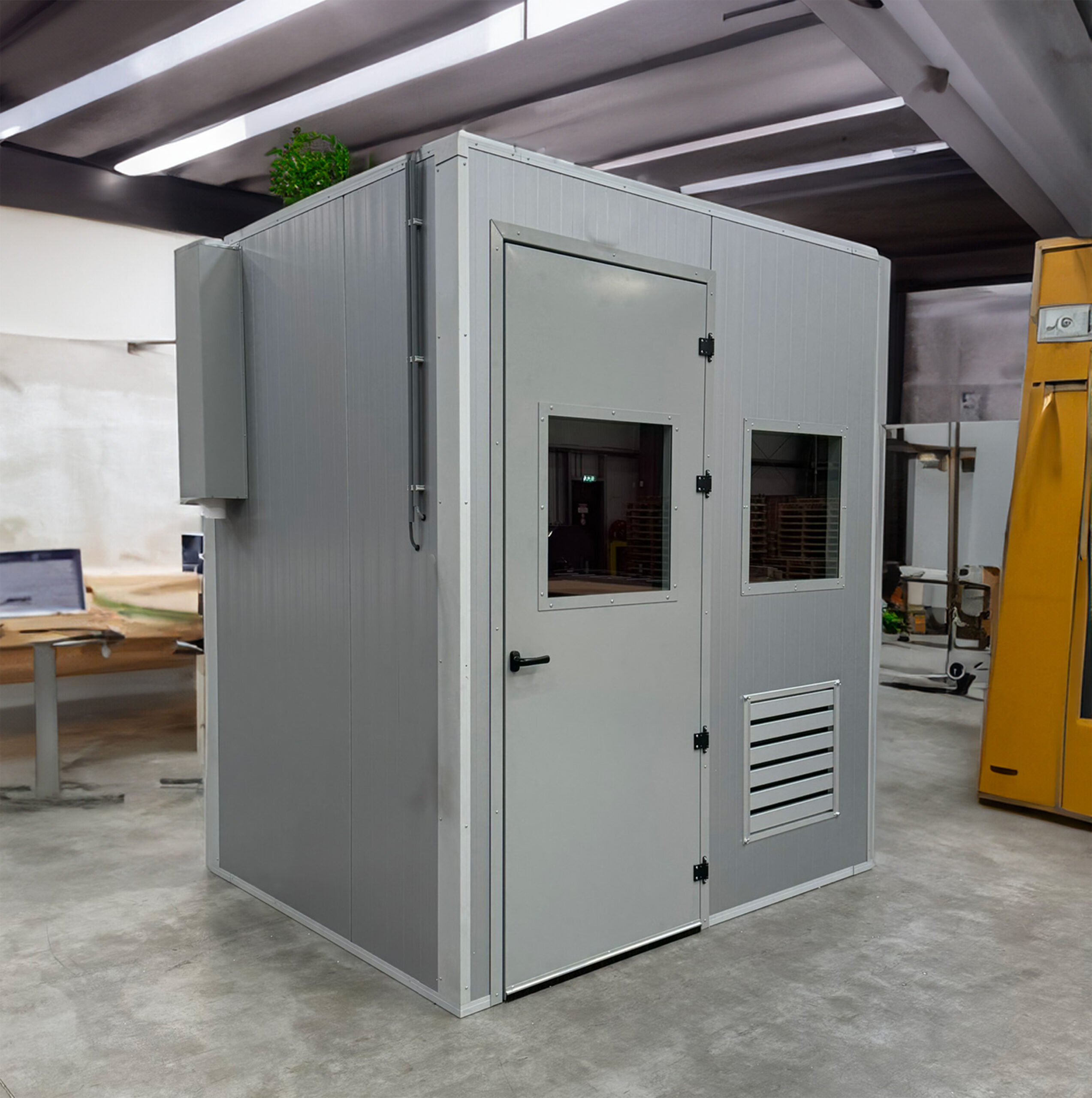 Cabines de travail CEPRO UniSonic - Pour pulvérisation, laser ou meulage - Avec fenêtres, portes et grilles de ventilation_0