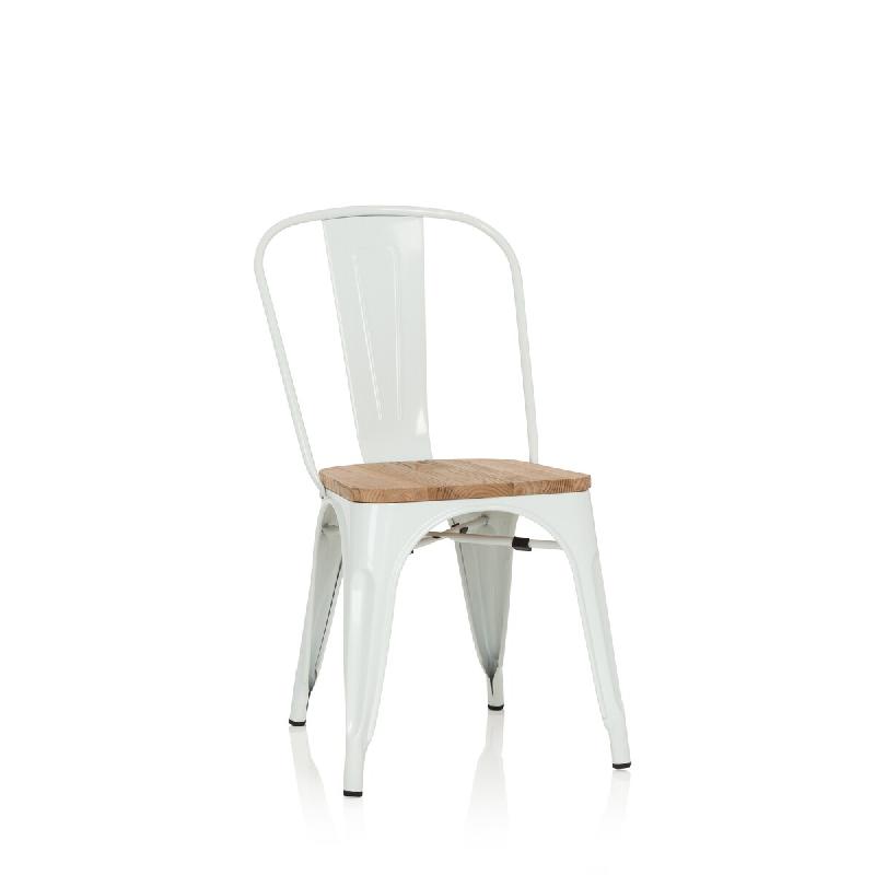 Chaise VANTAGGIO COMFORT W Métal blanc / Assise bois clair hjh OFFICE - blanc métal 645046_0