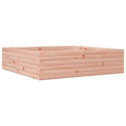 Helloshop26 - Jardinière bac lit surélevé plantes fleurs terrasse jardin 90 x 90 x 23 cm bois massif douglas marron 02_0038046 - 3000214035086_0