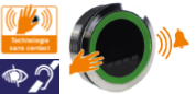 Capteur infrarouge IR D30mm - signalisation multi-couleurs avec buzzer réglable - 12/24 V DC/CC_0