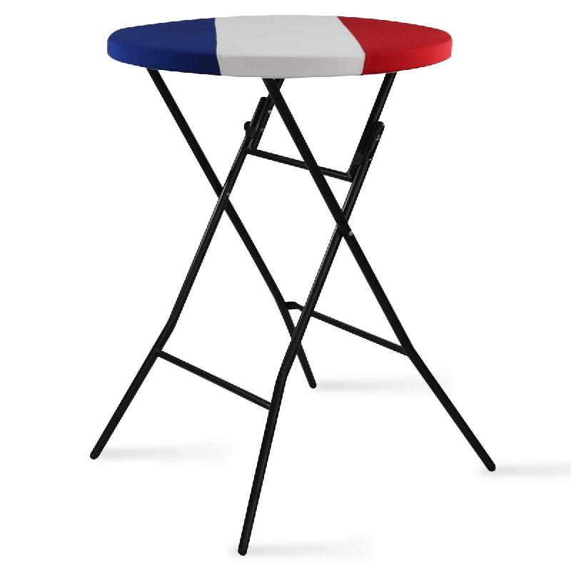 Mange-debout pliable et housse de plateau stretch tricolore_0