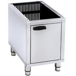 Meuble pour friteuses 12 litres - Acier inox - Porte à fermeture magnétique FSM-MF/N_0
