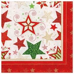 Papstar 20 Serviettes, 3 plis pliage 1/4 40 cm x 40 cm blanc 