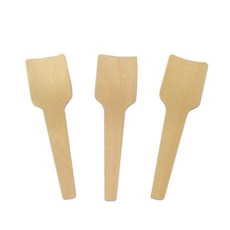 PETITE CUILLÈRE À GLACE 7 CM BOIS NATUREL (VENDU PAR 5000)