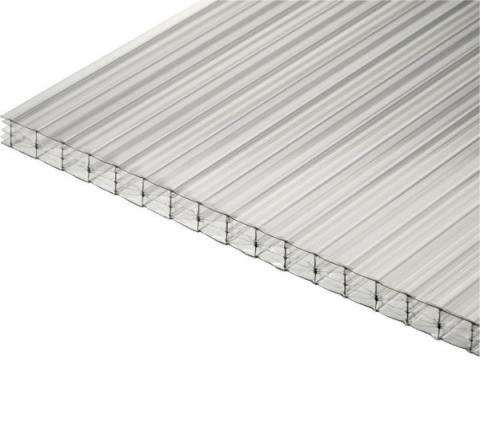 Plaque polycarbonate alvéolaire incolore 2500x0980 mm - épaisseur 016 mm - Réf: 18ALV032509016_0