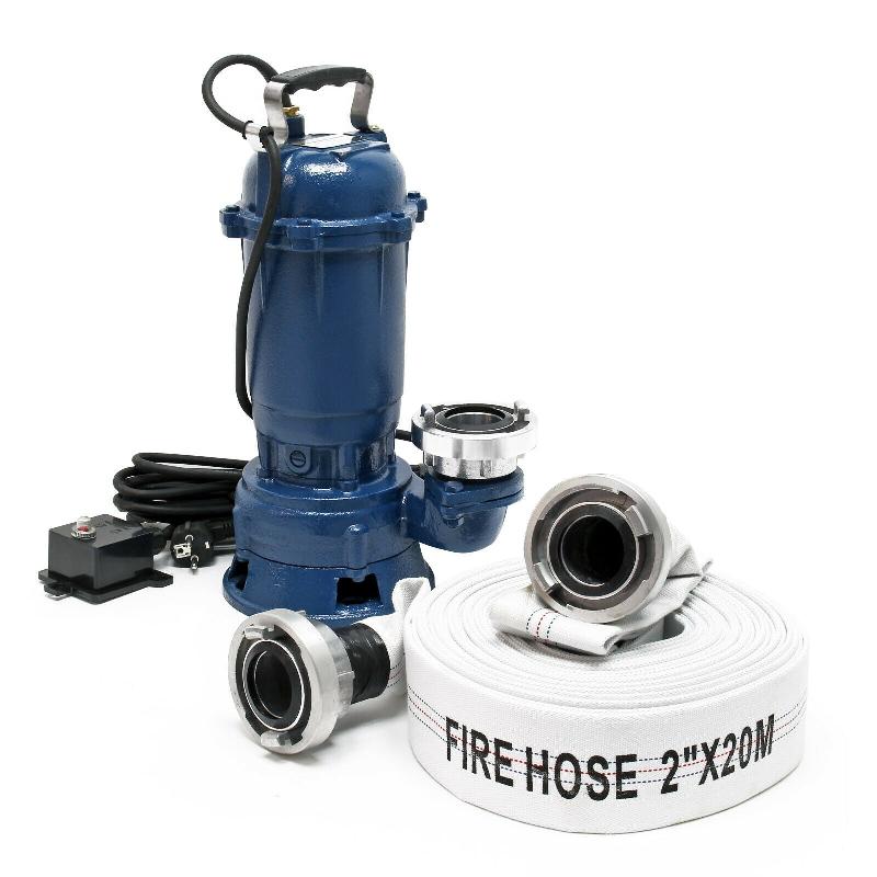 Pompe de relevage submersible pour eaux usées - 1100W - Débit 15.000 L/h - Tuyau 20m - Réf. 16_0002469_0