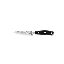Sabatier Trompette Carbon - Couteau d'office 9 cm martelé avec protection de lame - noir inox 3014151000366_0