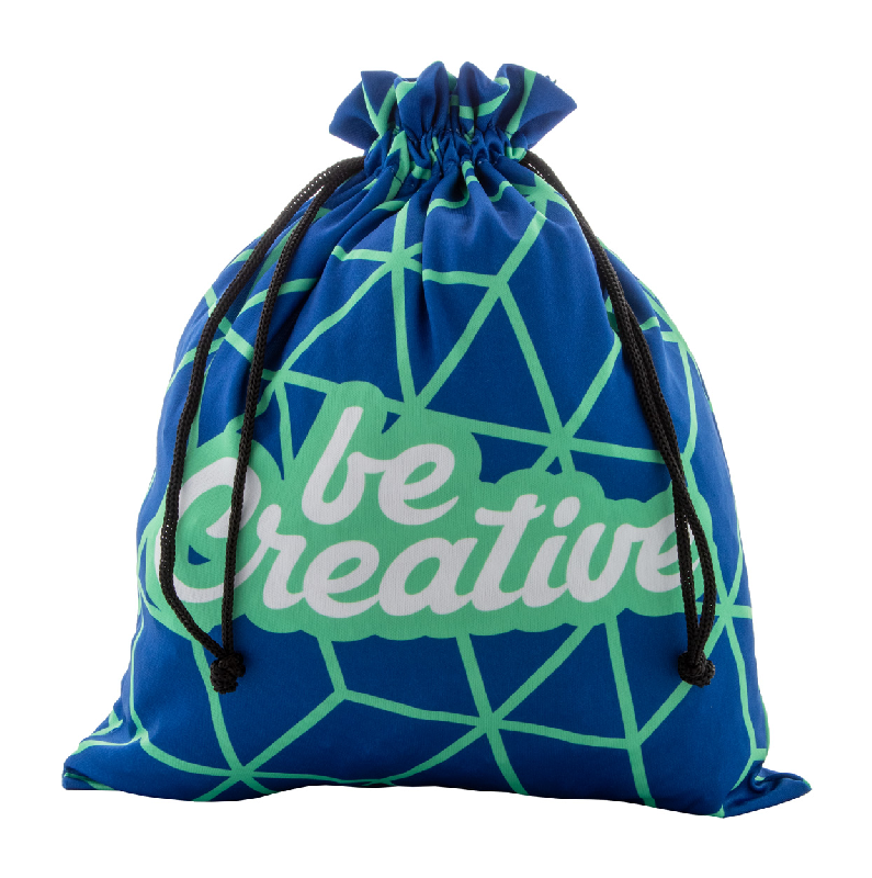 Sac cadeau personnalisé - grand format - impression sublimation quadri avec cordons en polyester_0