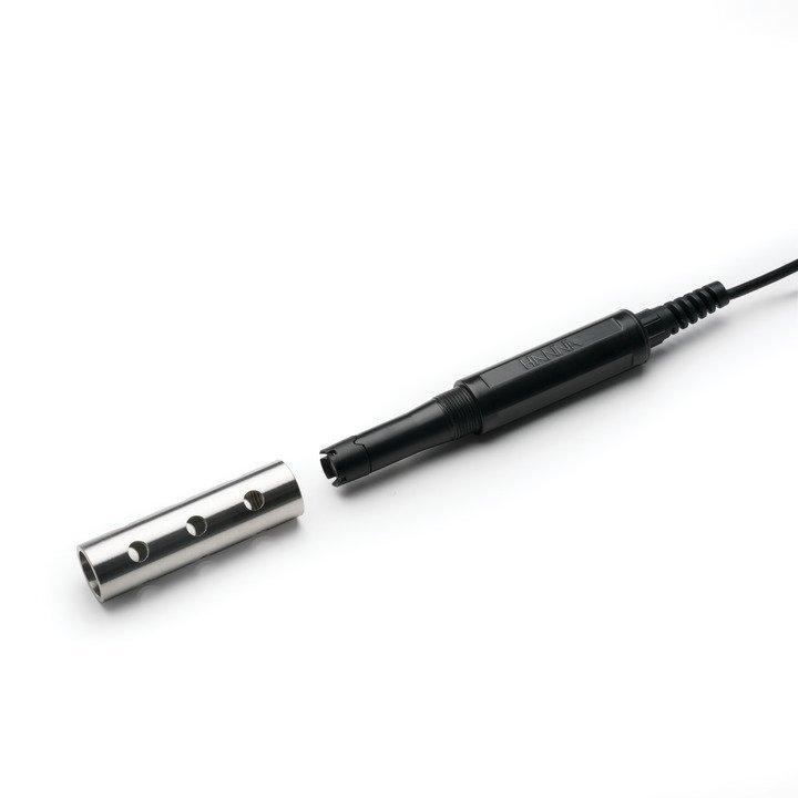 Sonde optique O2/°C - Manchon acier inoxydable, connecteur Quick DIN, câble 4 m - HI764113_0