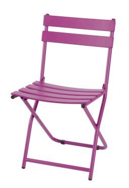Square - chaise pliante tout métal - Rodet - traitée anti-corrosion - intérieur/extérieur - 22 teintes époxy_0