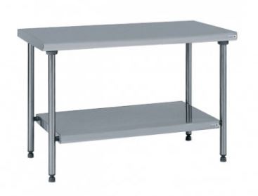 Table inox central avec étagère basse TOURNUS EQUIPEMENT - Référence : 424 973_0