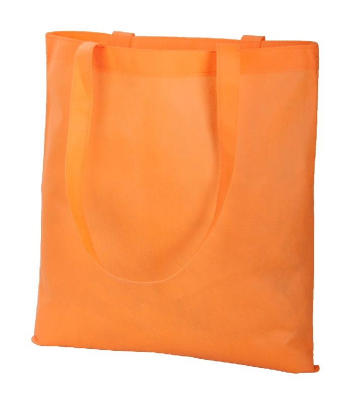 Tote bag non-tissé - coutures cousues - anses longues - 70 g/m² - couleur orange_0