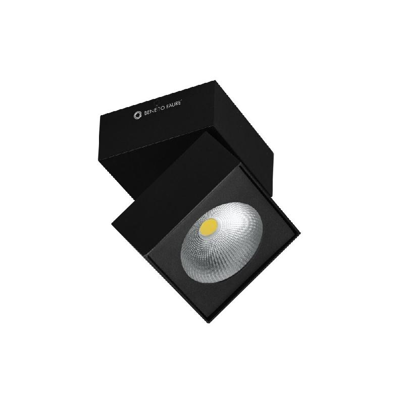 Beneito & Faure Applique Rubyc Tricolore 14W À Led Carrée Noire Orientable - noir 8436590202883_0