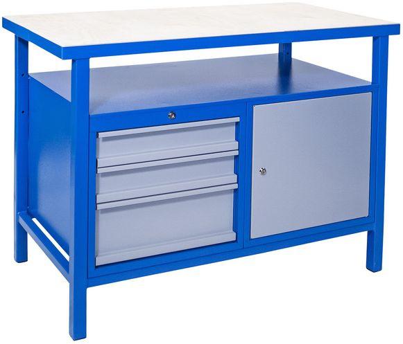 Etabli p 1200 slt - 1200 x 600 mm - 1 porte - 3 tiroirs_0